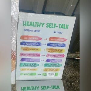 Healthy Self-Talk Motivational Canvas